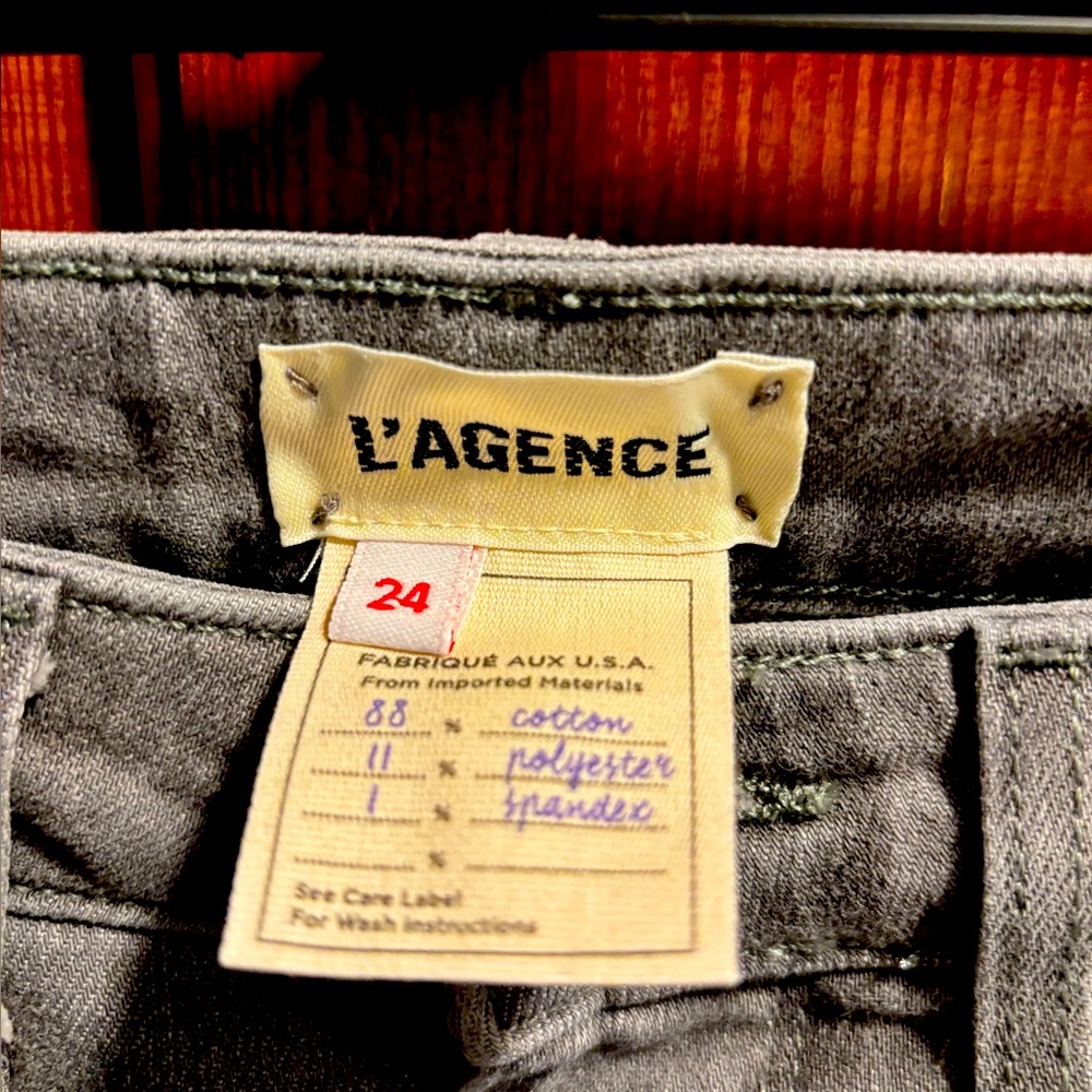 NWT L'AGENCE High Line Skinny High Rise Jean in Vineyard - Size 24